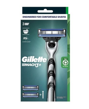 Mach3+ Razor with Blades Refill 2 Pack