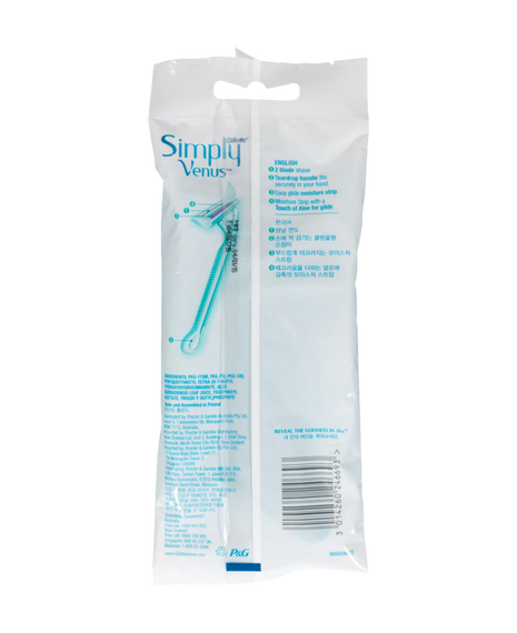 Simply Venus Razor 4 Pack