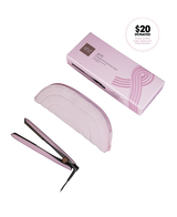 gold professional hair straightener in pink sorbet - limited edition