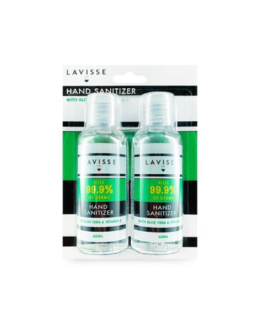 Hand Sanitiser Twin Pack -  2 x 60ml