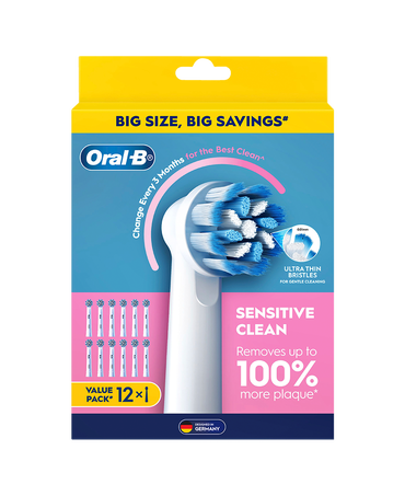Sensitive Clean Brush Head Refills 12 Pack