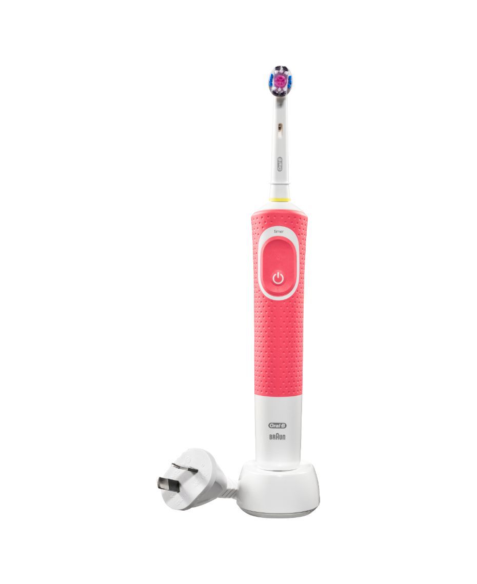 Oral B Pro 100 3d White Polish Electric Toothbrush Pink