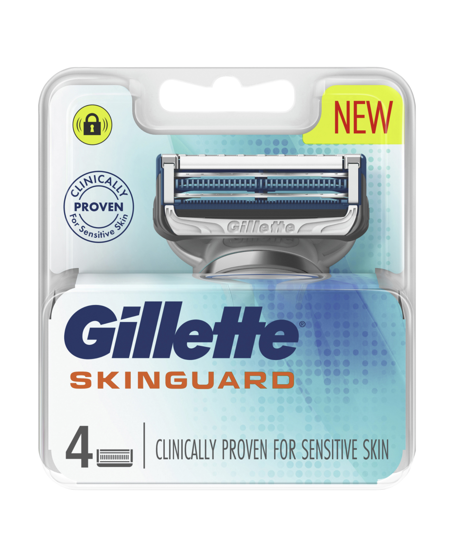 Gillette Skinguard Razor Blades Refill 4 Pack Shaver Shop