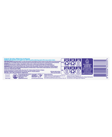 Sensitive Whitening Toothpaste, 110g, For Sensitive Teeth Pain Relief