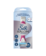 Silk Salon Trimmer & Razor + 5 Refills