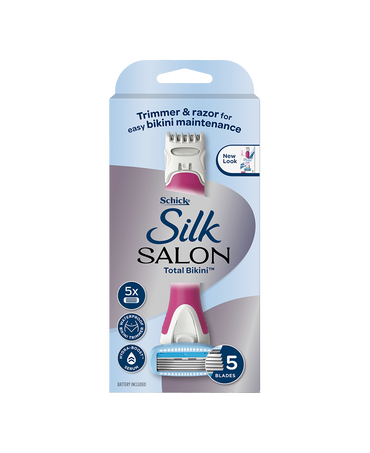 Silk Salon Trimmer & Razor + 5 Refills