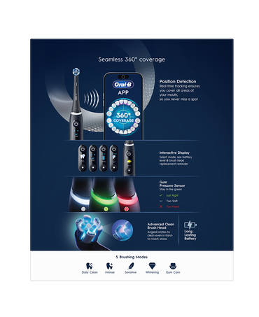 iO6 Electric Toothbrush Starter Set - Black