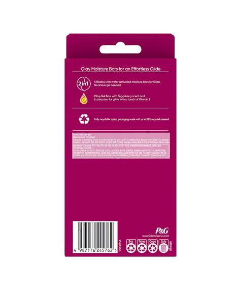 Comfortglide Sugarberry Razor with 4 Blades Refill