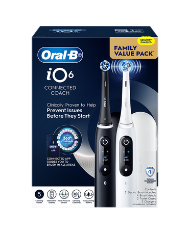 iO6 Dual Handle Electric Toothbrush Pack