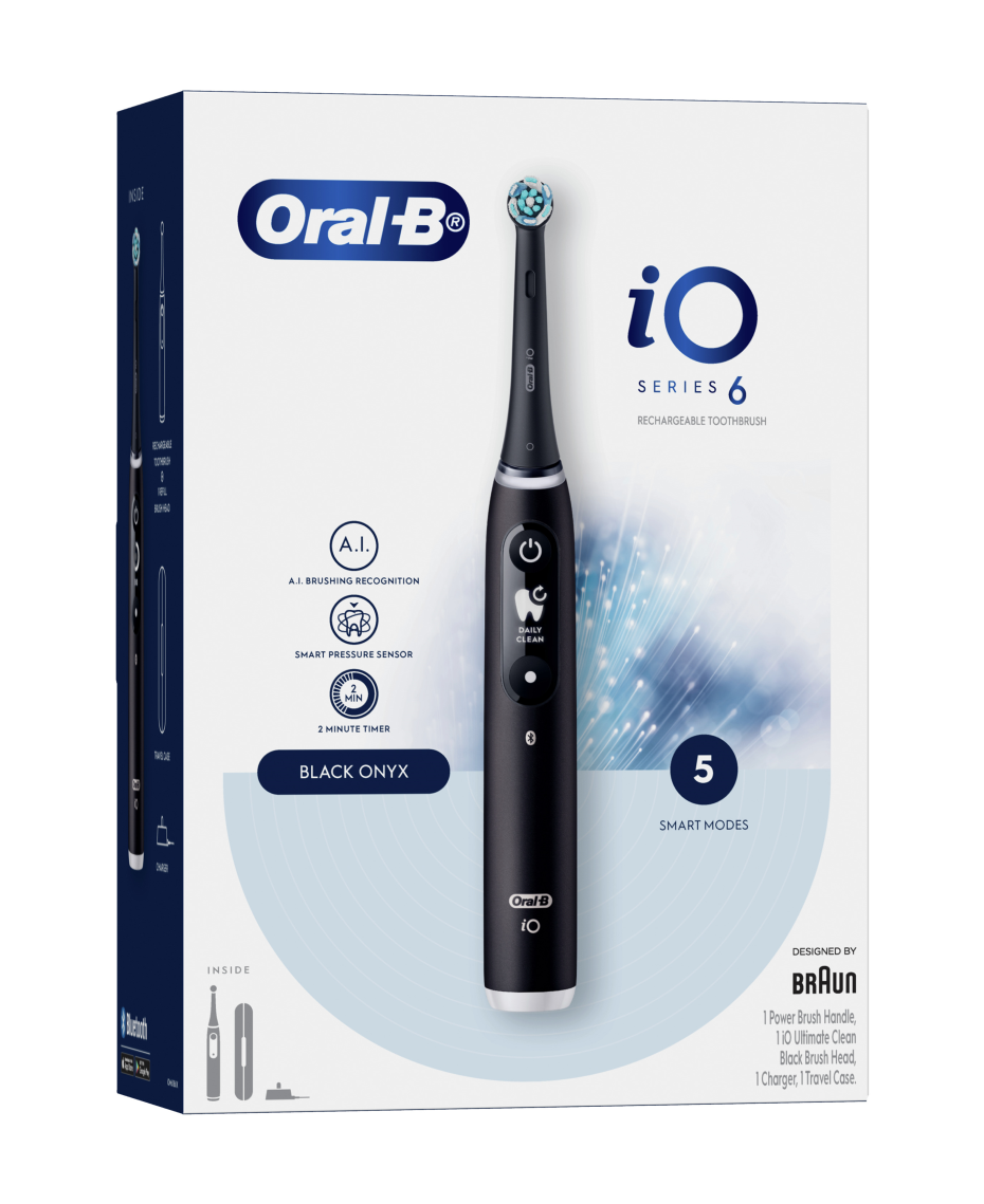 OralB iO6 Electric Toothbrush Black Shaver Shop