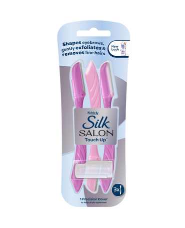 Hydro Silk Touch-Up Multipurpose Exfoliating Facial Razor and Eyebrow Shaper - 3 pack