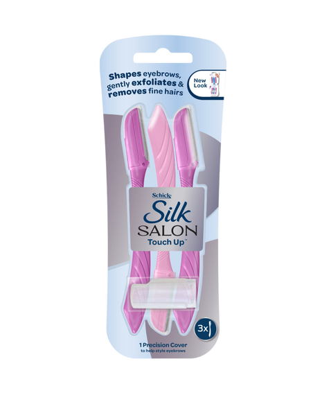Hydro Silk Touch-Up Multipurpose Exfoliating Facial Razor and Eyebrow Shaper - 3 pack