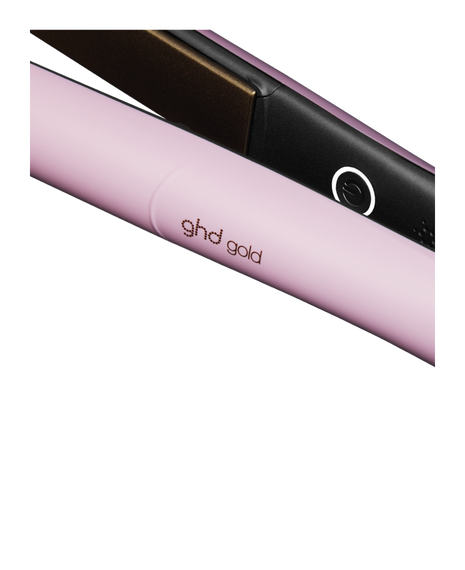 gold professional hair straightener in pink sorbet - limited edition