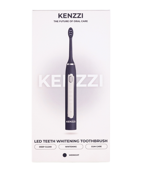 LED Whitening Sonic Electric Toothbrush - Midnight