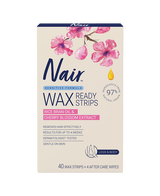Legs & Body Sensitive Formula Wax Ready Strips 40 Pack