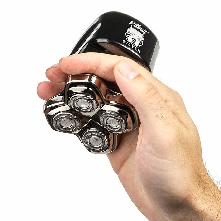 Skull Shaver Pitbull Silver PRO Head Shaver Shaver Shop