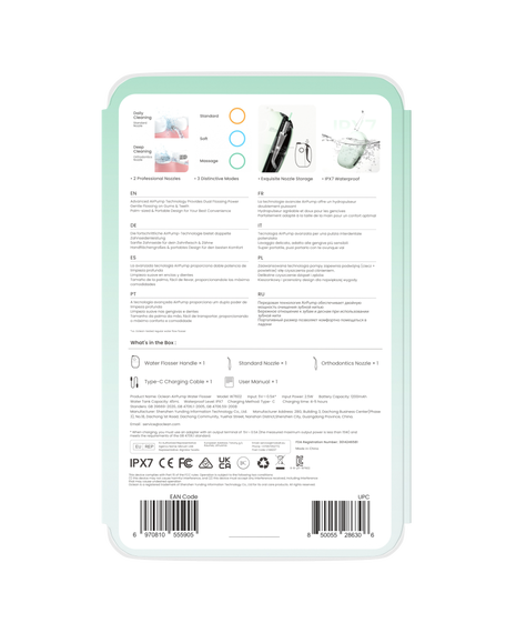 A10 AirPump Portable Water Flosser - Green