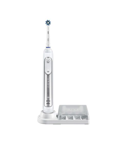 Genius 8000 Electric Toothbrush with 4 Replacement Brush Head Refills, Travel Case & 2 Handles