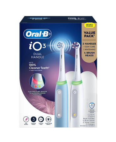 iO3 Dual Handle Electric Toothbrush Pack