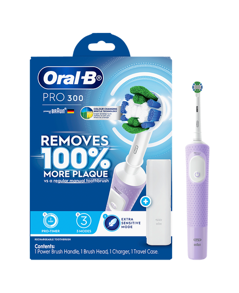 Pro 300 Electric Toothbrush with Travel Case - Lilac