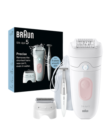 Silk-épil 5 Epilator with Bikini Trimmer & 8 Extras