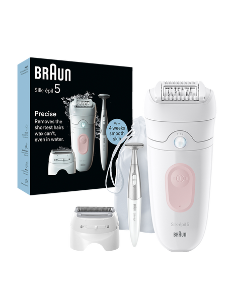 Silk-épil 5 Epilator with Bikini Trimmer & 8 Extras