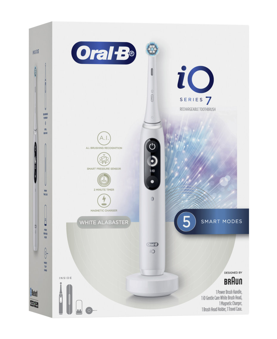 OralB iO7 Electric Toothbrush White Shaver Shop