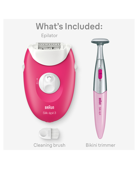 Silk-épil 3 Corded Epilator with Bikini Trimmer