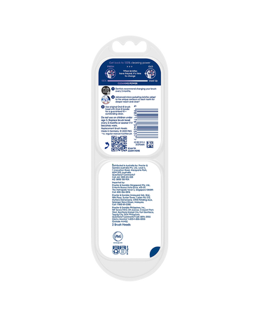 iO Clean & Whiten Brush Head Refills 2 Pack - White