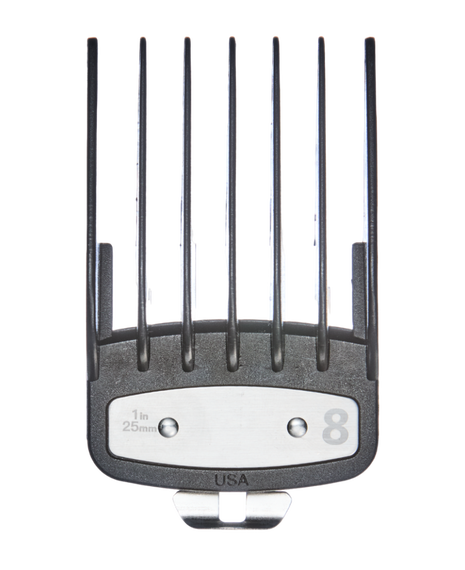 Hair Clipper Guide Comb #8 - 25MM - Black