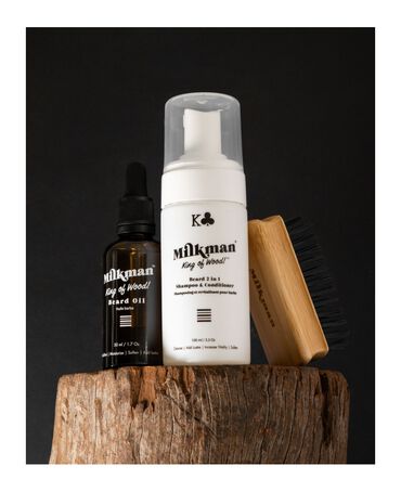 3 Piece Beard Styling Box - King Of Wood