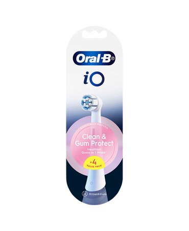 iO Clean & Gum Protect Brush Head Refills 4 Pack - White