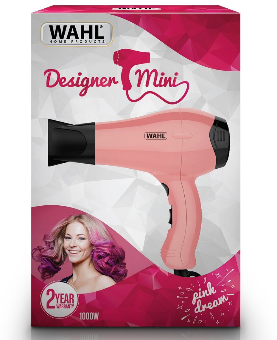 Wahl Mini Designer Hair Dryer Pink Shaver Shop