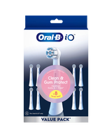 iO Clean & Gum Protect Brush Head Refills 8 Pack - White
