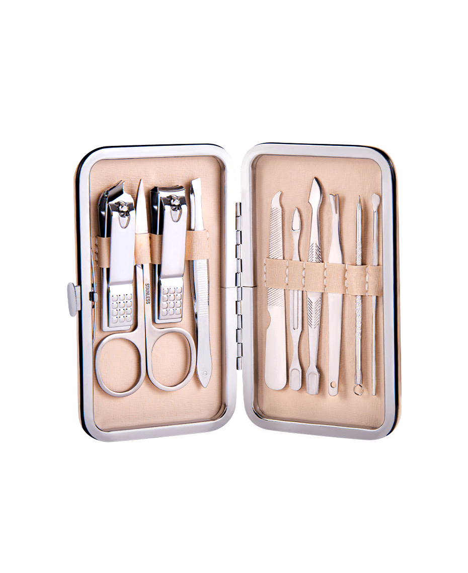 Allure Stainless Steel 10pc Manicure Set Shaver Shop