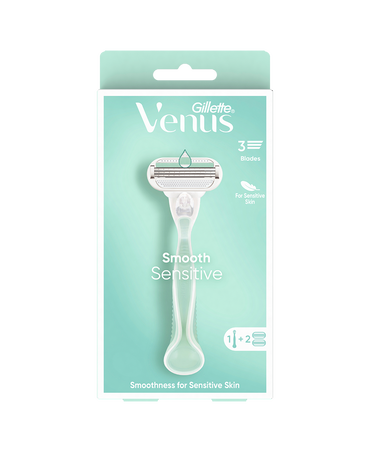 Smooth Sensitive Razor with 2 Blades Refill