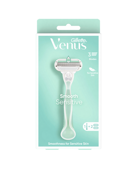 Smooth Sensitive Razor with 2 Blades Refill