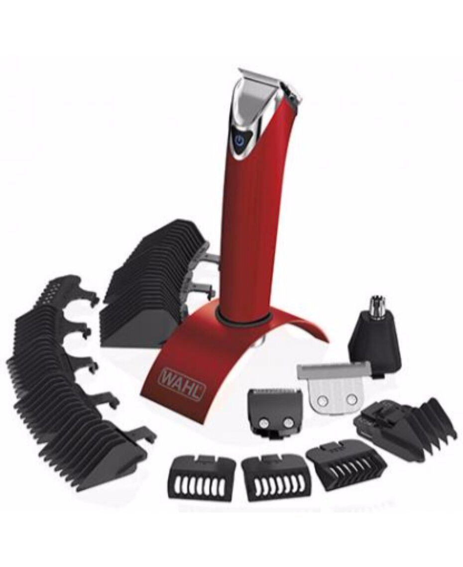 wahl stainless steel lithium ion trimmer for men