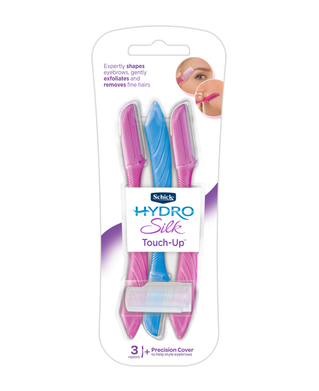 Hydro Silk Touch-Up Multipurpose Exfoliating Facial Razor and Eyebrow Shaper - 3 pack