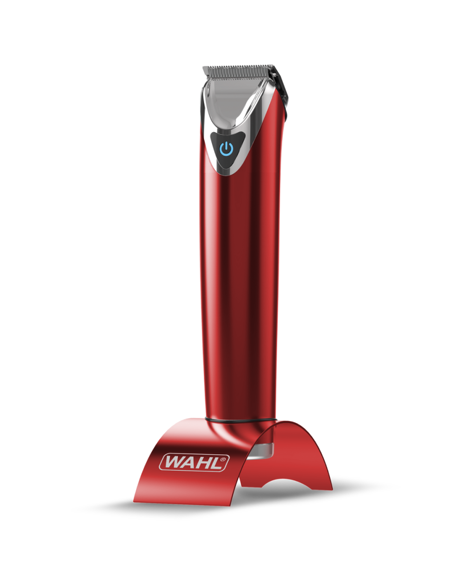 Wahl Stainless Steel Lithium Ion Trimmer Red Shaver Shop