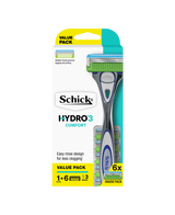 Hydro 3 Comfort Razor + 6 Refills