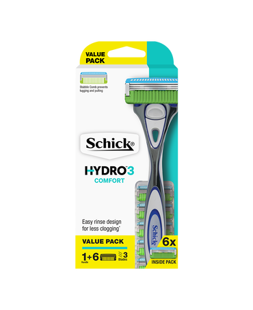 Hydro 3 Comfort Razor + 6 Refills