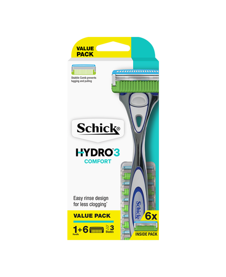 Hydro 3 Comfort Razor + 6 Refills