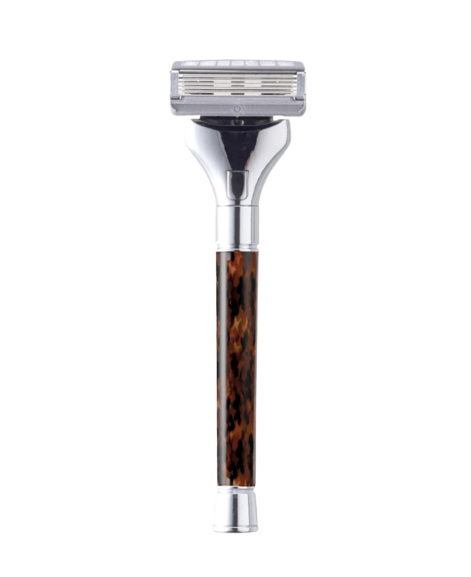 Gator Razor Cremo | Barber Grade Tortoise Handle Razor with Blade Refills 2 Pack ...