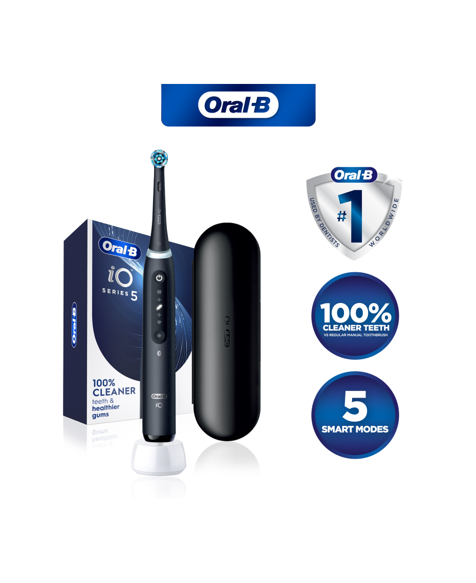 OralB iO5 Electric Toothbrush Black Shaver Shop