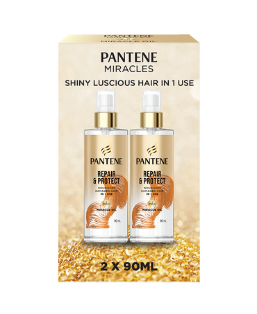Pantene Repair & Protect Pro-V Miracle Oil 90ml 2 Pack box front