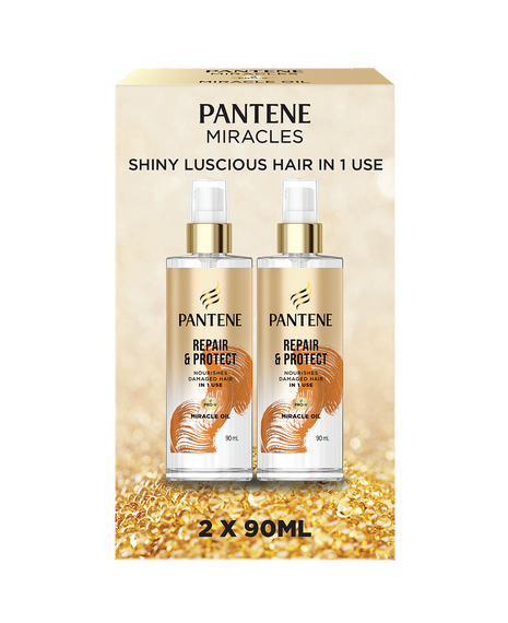 Pantene Repair & Protect Pro-V Miracle Oil 90ml 2 Pack box front