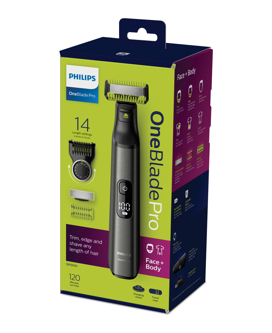 Philips OneBlade Pro Face & Body with Premium Travel Case and