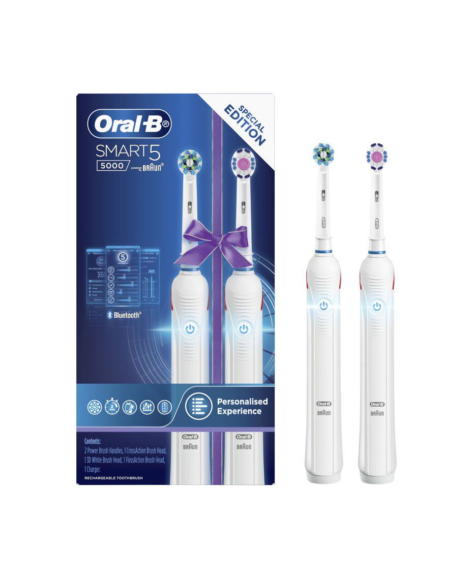 Oral-B | Smart 5000 Electric Toothbrush with 2 Handles