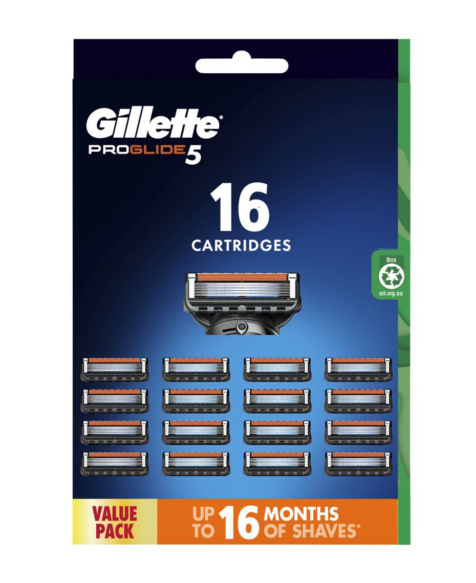 Pack De 4 Recharges De Lames Gillette Fusion ProGlide Power - 5 Lames, Acier Inox, Made In Germany